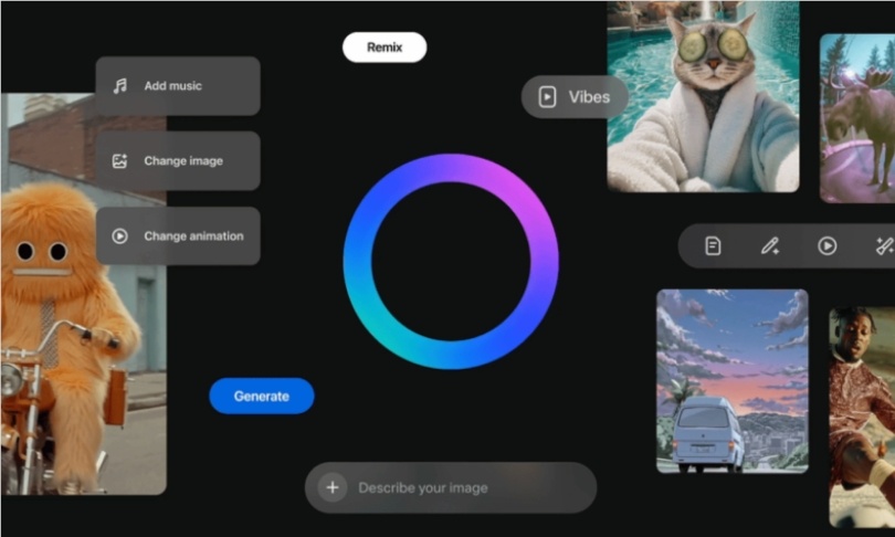 抢赶OpenAI Sora！Meta AI短视频平台Vibes在欧洲全面上线，内容生成飙升十倍-爱智特agent,一站式企业智能体推荐平台,扣子企业智能体,扣子工作流免费复制下载