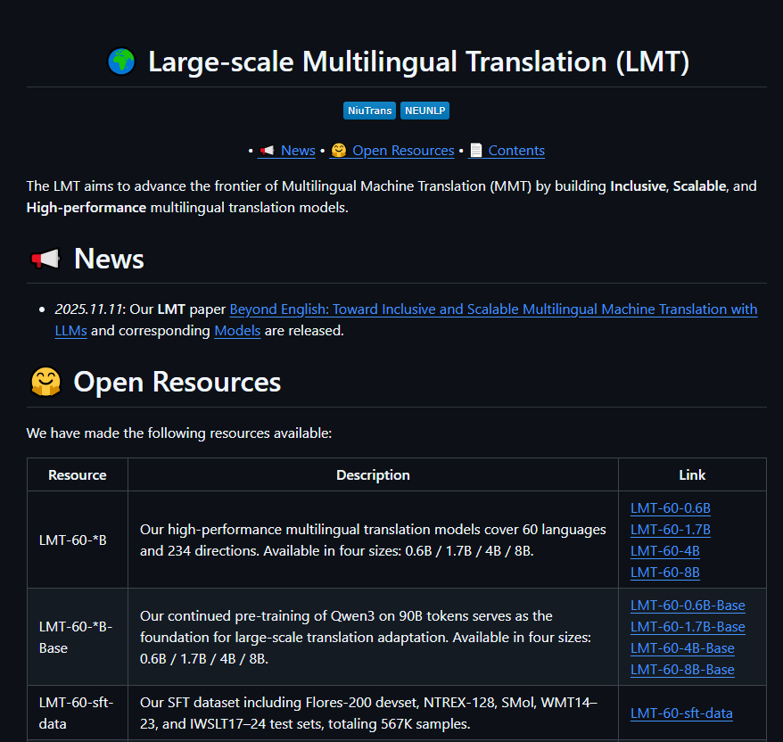 东北大学开源多语翻译“重器”！NiuTrans.LMT覆盖60语言234方向，低资源语言迎来突破-爱智特agent,一站式企业智能体推荐平台,扣子企业智能体,扣子工作流免费复制下载