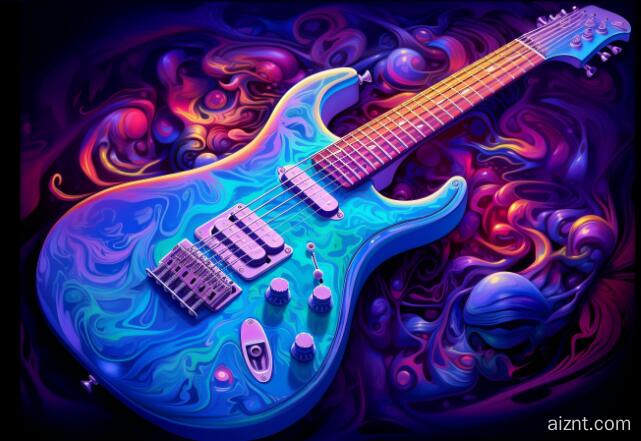 吉他 音乐 AI绘画 (2) (图片来源:AI合成) 吉他 音乐 AI绘画 (2)