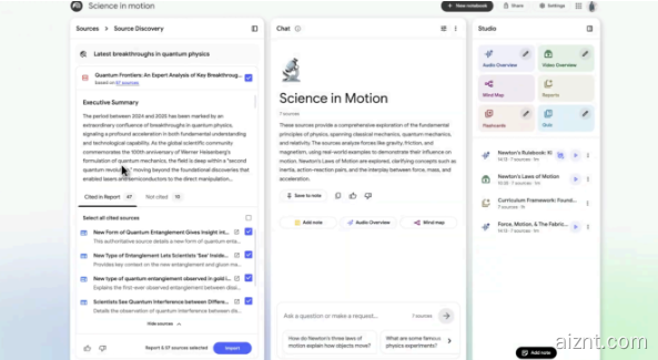 Google为NotebookLM推出Deep Research并拓展多格式文件支持-爱智特agent,一站式企业智能体推荐平台,扣子企业智能体,扣子工作流免费复制下载