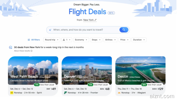 Google AI Mode全面上线：Flight Deals触达200+国家，Canvas一键出行程-爱智特agent,一站式企业智能体推荐平台,扣子企业智能体,扣子工作流免费复制下载