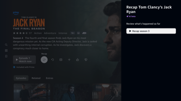 Prime Video推AI视频回顾:自动剪出“电影感”季度精华,首批覆盖《辐射》《杰克·瑞安》-爱智特agent,一站式企业智能体推荐平台,扣子企业智能体,扣子工作流免费复制下载