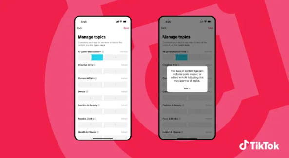 TikTok 上线“AI 内容占比”滑杆，设立 200 万美元基金帮助用户识别深度伪造-爱智特agent,一站式企业智能体推荐平台,扣子企业智能体,扣子工作流免费复制下载