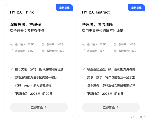 腾讯混元2. 0 正式发布:推理能力/效率业界领先