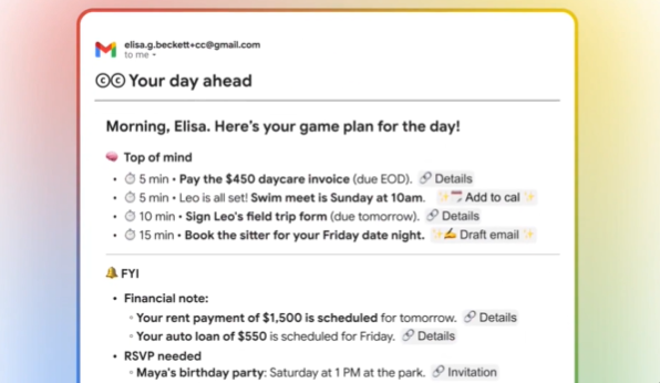 Google Labs 重磅推出 CC：清晨自动来信，帮你把 Gmail、Calendar、Drive 一站式安排好！-爱智特agent,一站式企业智能体推荐平台,扣子企业智能体,扣子工作流免费复制下载