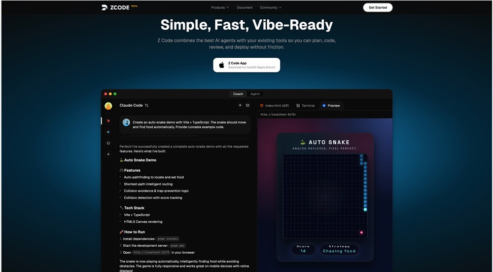 智谱发布轻巧 AI 代码编辑器 “Z Code”，掀起编程新风潮-爱智特agent,一站式企业智能体推荐平台,扣子企业智能体,扣子工作流免费复制下载