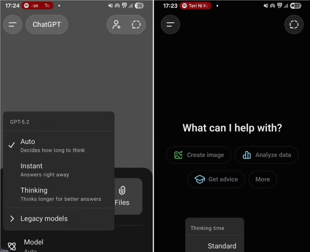 ChatGPT 手机端迎来大更新：手动调节“思考深度”正式上线-爱智特agent,一站式企业智能体推荐平台,扣子企业智能体,扣子工作流免费复制下载