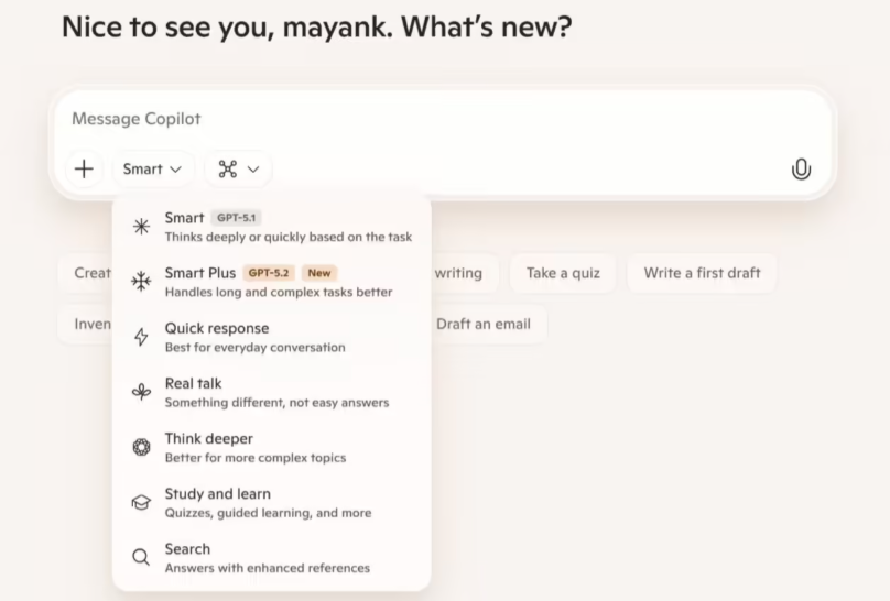 Copilot 全面启用 GPT5.2：数学满分、代码高手，AI 办公迈入“智能+”新阶段-爱智特agent,一站式企业智能体推荐平台,扣子企业智能体,扣子工作流免费复制下载