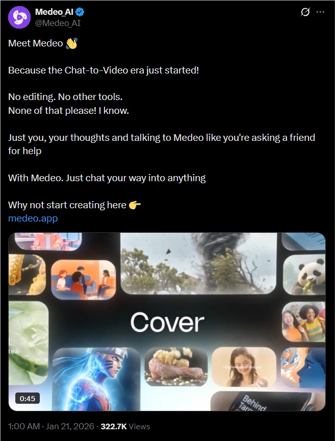 Medeo AI海外新版发布：用自然语言改脚本，人人都能拍大片-爱智特agent,一站式企业智能体推荐平台,扣子企业智能体,扣子工作流免费复制下载