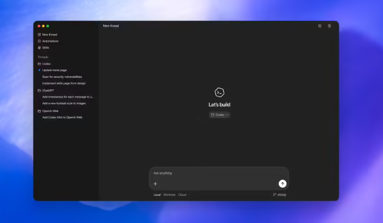OpenAI 发布 macOS 版 Codex：融入智能体式开发流程，直面 Claude Code 用户-爱智特agent,一站式企业智能体推荐平台,扣子企业智能体,扣子工作流免费复制下载