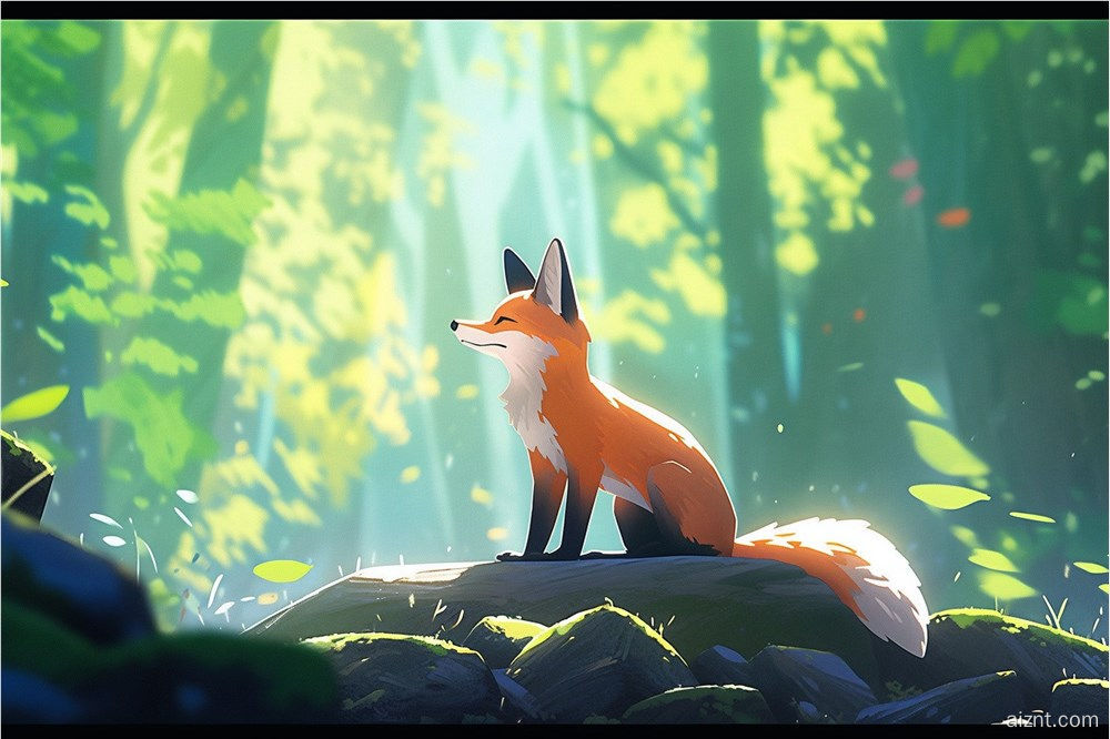 狐狸 手绘插画 绘本故事 (图片来源:AI合成) 狐狸 手绘插画 绘本故事