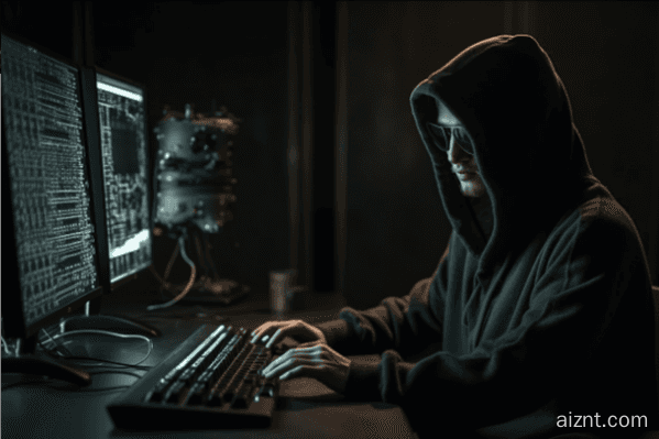 黑客,网络攻击,写代码 (图片来源:AI合成) 黑客,网络攻击,写代码
