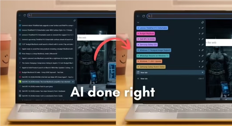 网页不再乱！微软 Edge 上线 AI 标签整理：海量页面一秒归类-爱智特agent,一站式企业智能体推荐平台,扣子企业智能体,扣子工作流免费复制下载
