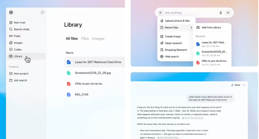 ChatGPT 化身“云端网盘”：付费用户上线 Library 功能，文档图片可跨对话调用-爱智特agent,一站式企业智能体推荐平台,扣子企业智能体,扣子工作流免费复制下载