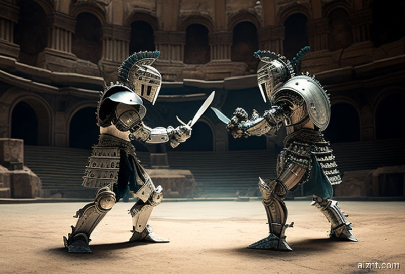 撕逼 斗争战斗,PK,机器人,对抗,战争 (图片来源:AI合成) 撕逼 斗争战斗,PK,机器人,对抗,战争