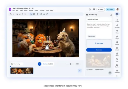谷歌Vids接入 Veo3.1 模型，文字指令即可操控 AI 虚拟形象互动-爱智特agent,一站式企业智能体推荐平台,扣子企业智能体,扣子工作流免费复制下载