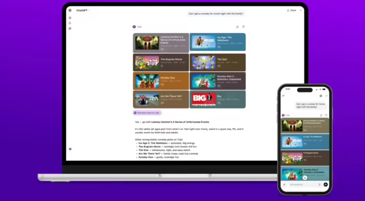 流媒体找片新方式:Tubi 成为首个接入 ChatGPT 应用的影音平台-爱智特agent,一站式企业智能体推荐平台,扣子企业智能体,扣子工作流免费复制下载